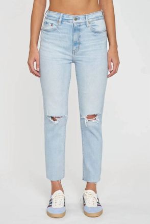 Daze Daily Driver High Rise Cigarette Jeans In Blue