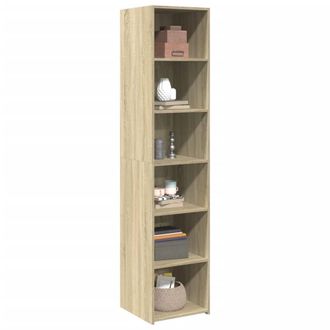 Berkfield Home Highboard Sonoma Oak 40x41x185 cm Engineered Wood in Light Brown | Size: 40 x 41 x 185 cm