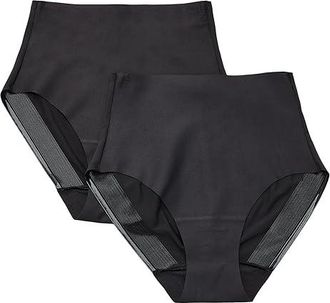 Naomi & Nicole Light Shaping 2 Pack Brief Womens Jumpsuit & Rompers One Piece Black/Black : 2XL, Elastane/Nylon