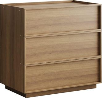 Urban Meuble C&oacute;moda con textura de roble, con 3 cajones, que mide 80x48x78 cm