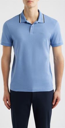 BOSS Paddy Cotton Polo in Light/pastel Blue at Nordstrom, Size Xx-Large