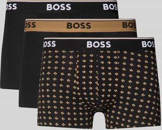 HUGO BOSS Trunks aus Baumwoll-Mix im 3er-Pack in Black, Gr&ouml;&szlig;e XL
