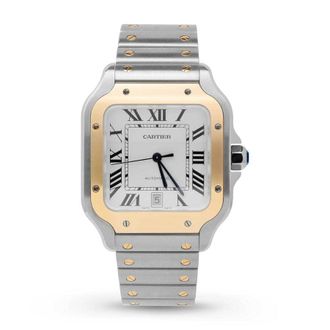 Cartier Pre-owned Cartier Santos De Cartier Automatic White Dial Mens Watch 4072