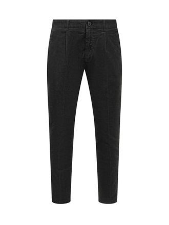 Department Five Black Pleated Chino Pants