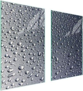 OEM Placa Protectora De Vidrio Para Estufa 75x52 Gotas