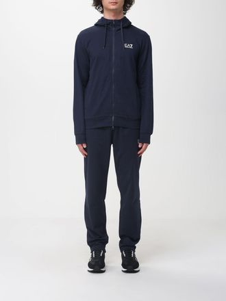 Emporio Armani Coordinato sportivo in cotone con logo EA7