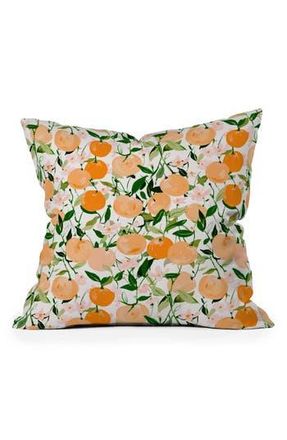 Deny Designs Alison Janssen Spring Clementine Throw Pillow in Multi at Nordstrom Rack