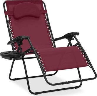 Best Choice Products Oversized Zero Gravity Chair, Folding Outdoor Patio Lounge Recliner w/ Cup Holder