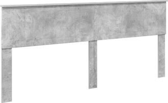vidaXL Headboard with Headboard Concrete Grey 200 cm Engineered wood vidaXL