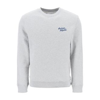 Maison Kitsun&eacute; Sweatshirts, male, Gray, Size: XS Hooded Sweatshirt