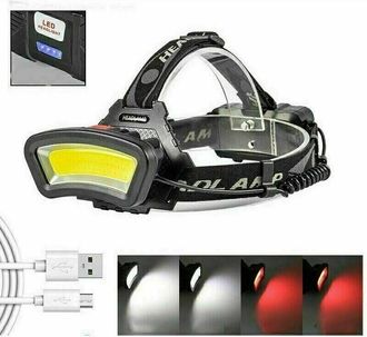 OEM Linterna Frontal Led Recargable Joorrtl Con Potentes L&uacute;menes, 4 Modos De Zoom Y Resistente Al Agua, Con Cable Usb Y Bater&iacute;a Para Acampar, Pescar Y Caz