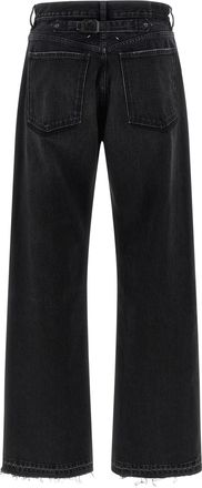 Maison Margiela Mens Black Cotton Straight-Leg Jeans Clothing