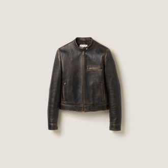 Miu Miu Nappa leather jacket