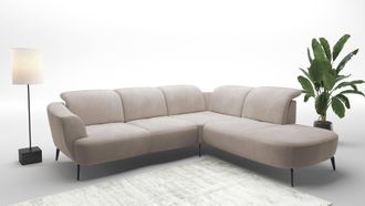 Sit&more Ecksofa &raquo;Zoe&laquo; ink.Sitztiefenverstellung, wahlweise mit Kopfteilverstellung