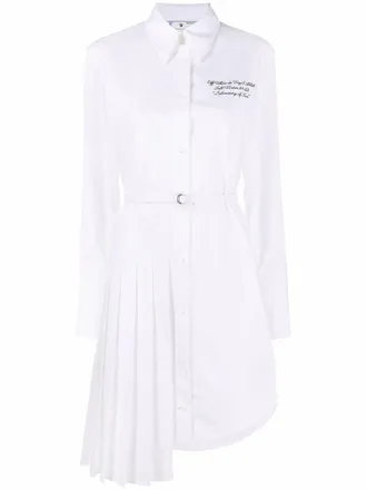 Off-white Chemisier asimmetrico Popeline - Nero