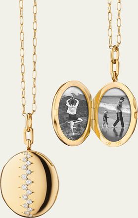 Monica Rich Kosann Catherine Staggered Diamond Locket
