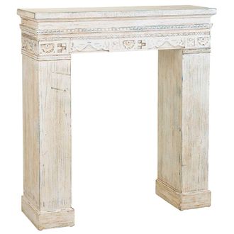 Wanderlust Deco Wanderlust Deco - Marco De Chimenea De Madera Blanco 100x30x110