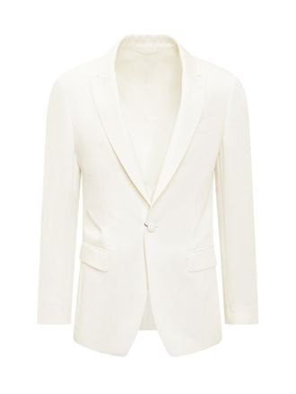 Etro White Peaked Lapel Blazer