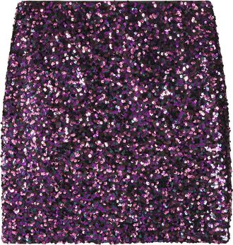 La Redoute Collections Rechte, korte rok met lovertjes