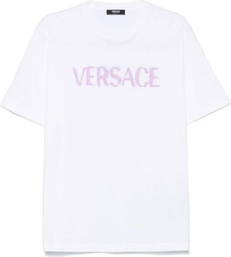 Versace Logo-Print T-Shirt - Mens - Cotton