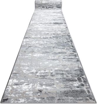 RugsX Rugsx - Runner Structural mefe 6184 two levels of fleece dark grey 80 cm grey 80x640 cm