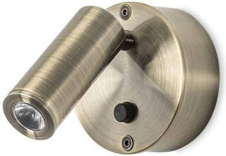 Leds - C4 Ivy - Aplique De Pared Interior Led Ajustable 1 Luz Lat&oacute;n Antiguo - Leds-c4