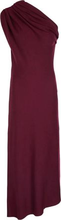 Khaite Coast draped maxi dress - women - Wool/Polyamide/Polyurethane - S - Purple