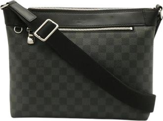 Louis Vuitton Pre-owned Vintage Canvas Cross Body Bag - Heren - Vintage Schoudertas - Grijs - ONE Size - Vintage