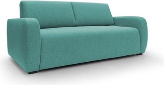 Divani.Store Divani.store - Duna Divano letto matrimoniale con materasso 20 cm in tessuto impermeabile T03 195 cm (mat. 140x197) verde