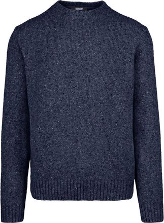 Bomboogie Jersey de cuello redondo de lana - Knitwear - Hombre - Azul - XL