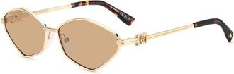 Dsquared2 Angular Cat-eye Zonnebril - Dames - Zonnebrillen - Roze - 59 MM - Accessoires