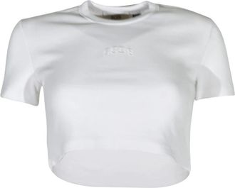 GCDS T-Shirt - Dames - T-shirts - Wit - M - Tops