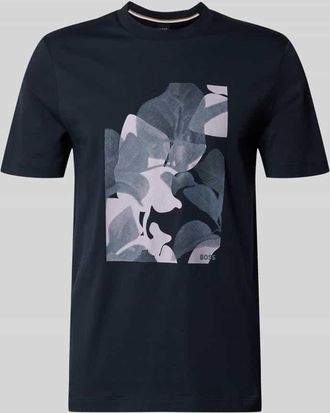 HUGO BOSS Regular Fit T-Shirt aus reiner Baumwolle Modell C-THOMPSON 239 in Marine, Gr&ouml;&szlig;e XXXL