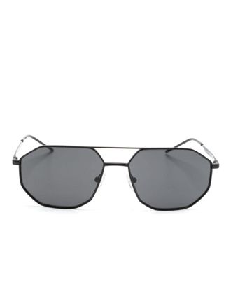Emporio Armani Occhiali da sole geometrici - Nero