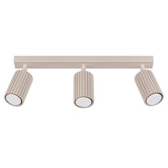 Sollux Lighting L&aacute;mpara de techo gris pardo aluminio alt. 16.5 cm