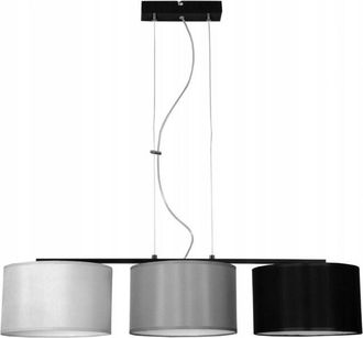 OEM L&aacute;mpara Colgante Moderna, Pantalla De Tela, 3 Led De 60 W