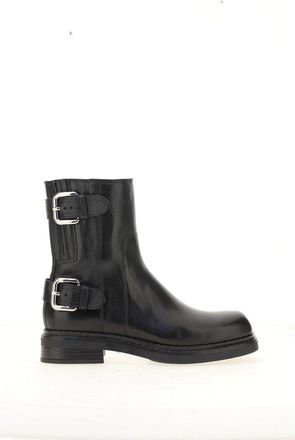 Mjus Leren laarzen met gespen