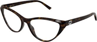 Gucci Cat-eye Frame - Dames - Brillen - Bruin - 55 MM - Accessoires