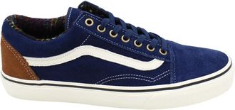 Vans Klassieke Su&egrave;de Veters Rubberen Zool Schoen - Dames - Sneakers - Blauw - 42 1/2 EU - Su&egrave;de - Schoenen
