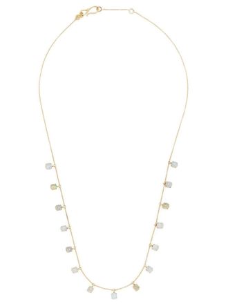 WHITEbIRD 18kt yellow gold opal drops necklace