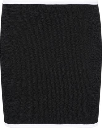 Hunza G crinkled swim skirt - women - Elastane/Polyamide - One Size - Black