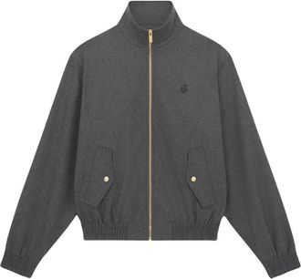 Dr&ocirc;le de Monsieur Flanelle Track Jacket - Heren - Zomerjassen - Grijs - XL - Leer - Jassen