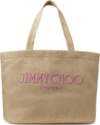 Jimmy Choo London Borsa tote con ricamo - Marrone