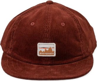 Patagonia logo-patch hat - unisex - Organic Cotton/Recycled Fabric - One Size - Brown