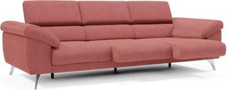 Divani.Store Sof&aacute; con 3 asientos reposabrazos con arc&oacute;n 265 cm rojo