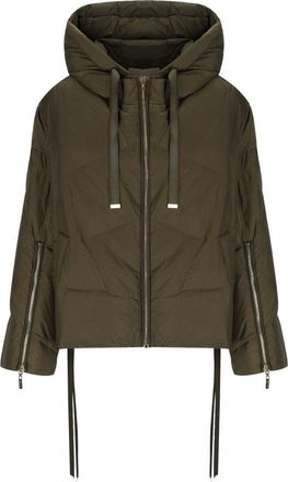 Twinset Military Green Hooded Jacket