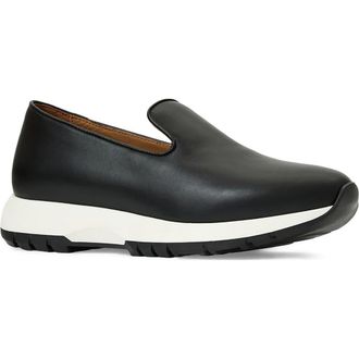 Aquatalia Karsin Weatherproof Sneaker in Black Calf at Nordstrom, Size 10.5