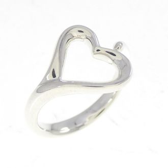 Tiffany & Co. Open Heart Silver 925 Band Ring (Pre-Owned)