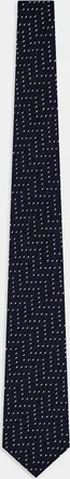 Giorgio Armani Wide Chevron Geometric Silk Tie