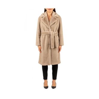 Herno Belted Coats, female, Brown, M, Cappotto